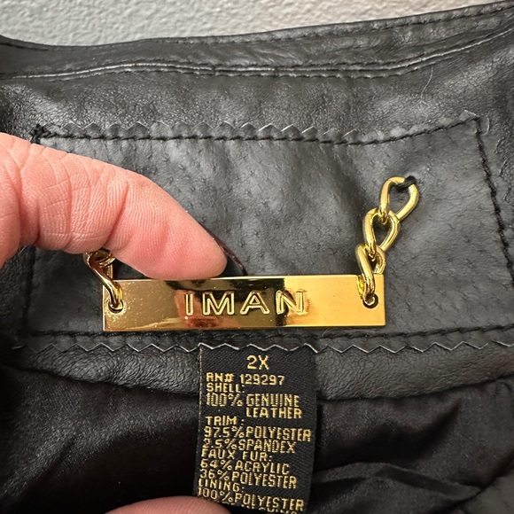 IMAN leather jacket - Picture 2 of 7
